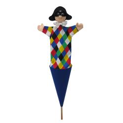 Harlequin 54 cm, pop-up puppet