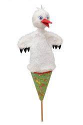 Stork 36 cm, pop-up puppet