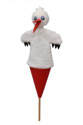 Stork 36 cm, pop-up puppet