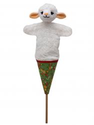 Sheep 35 cm, pop-up puppet