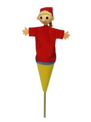 Jester 36 cm, pop-up puppet