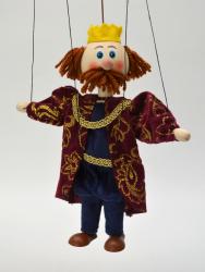 König 20 cm, Holz-Marionette