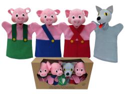 Hand puppet set in box -...