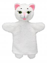 Pussy-cat white 26 cm, hand...