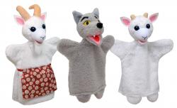 Hand puppet set - Wolf & Kids