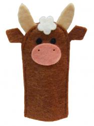 Cow 9 cm, finger puppet