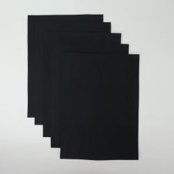 Plst 30x22 cm 5ks, černá