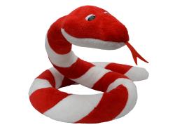 Schlange Suk 250 cm, rot-weiß