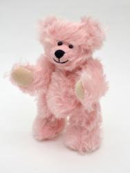 Mohair bear light pink, 20 cm