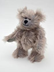 Mohair bear 20cm, grey-long ha