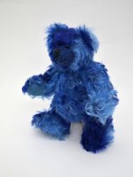 Mohair bear 20 cm, blue