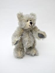 Mohair bear 20 cm, grey mix