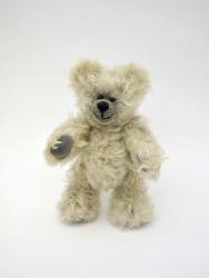 Mohair bear 20 cm, light grey