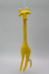 Giraffe DEKO 55 cm, yellow