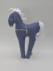 Horse DEKO 40 cm, blue stripe