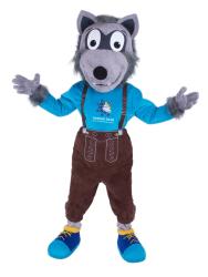 Vlk Wolfi, reklamní kostým